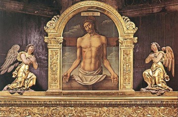 Bartolomeo Vivarini Painting - The Dead Christ Bartolomeo Vivarini